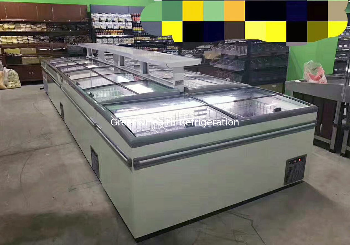 Restaurant Plug In Frost Free Deep Freezer /  Sliding Glass Door Chest Freezer  220V 50Hz
