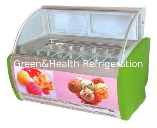 Danfoss Compressor Ice Cream Display Freezer For Pastry Shop CE Certificate
