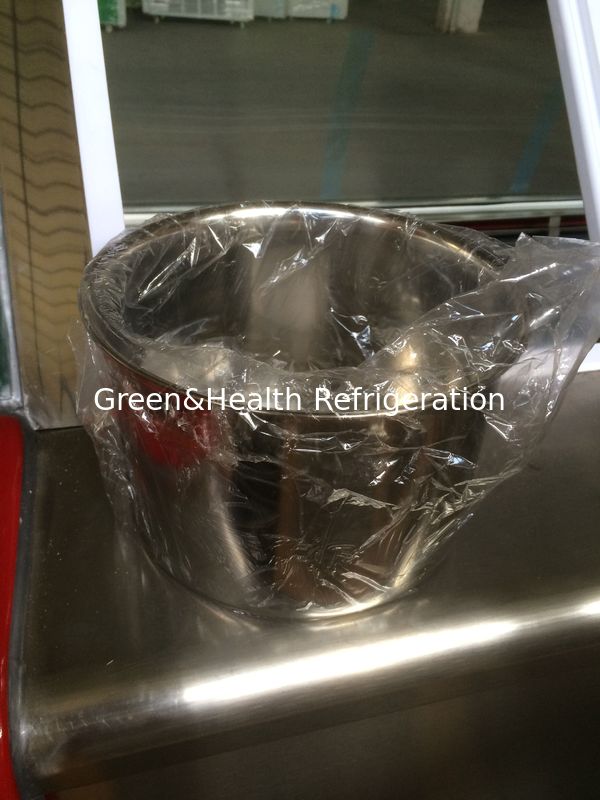Energy-Efficient Commercial Ice Cream Display Freezer with Curved Glass Top and Danfoss Compressor