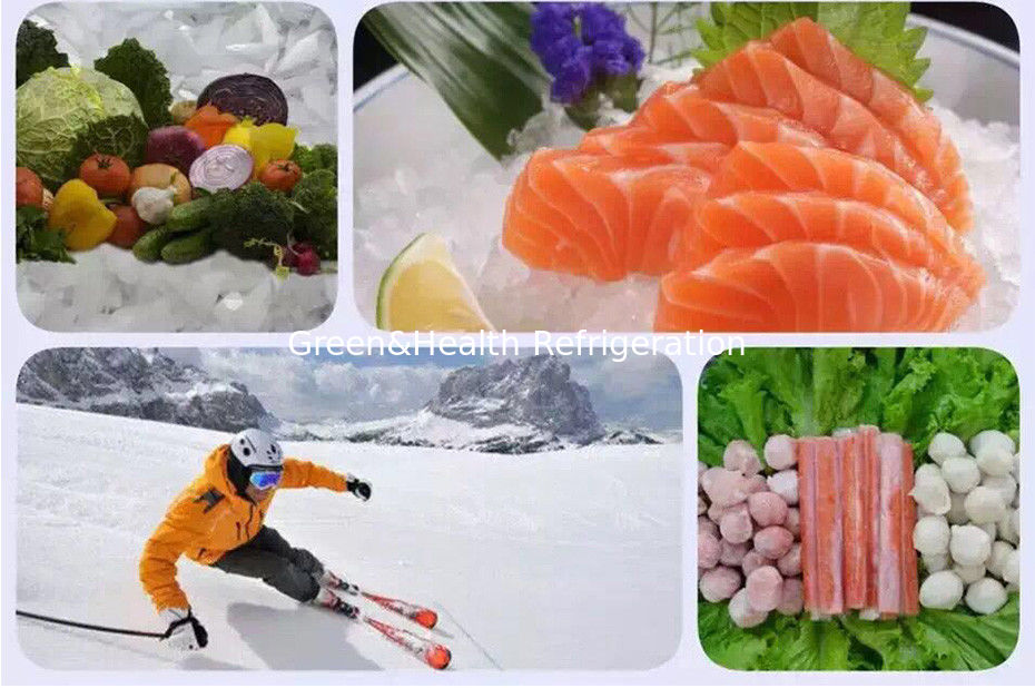 1000kgs Production Per Day  Industrial Ice Maker Air Cooling Fishing Equipment  With 380V 50Hz
