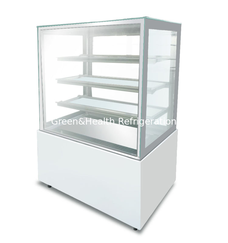 Marble Glass Bakery Pastry Cake Display Refrigerator Low Noise RoHS SGS