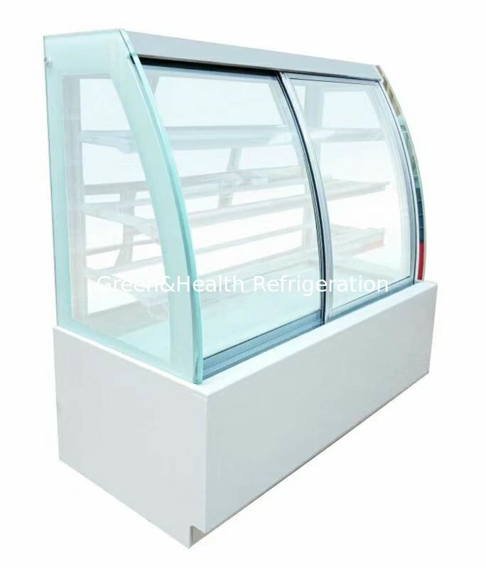 Energy Saving Table Top Cake Showcase With Lcd Display Cabinet For Hotel