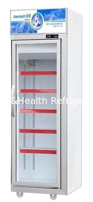 Commercial Glass Door Freezer with 500L Capacity and Danfoss Compressor - Upright Frozen Display Refrigerator with Triple-Layer Tempered Glass Door
