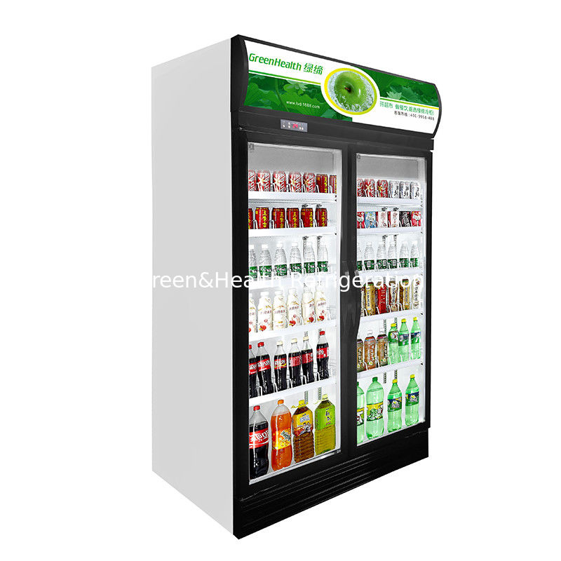 Supermarket Open Upright Meat Display Fridge / Fresh Meat Freezer Glass Door