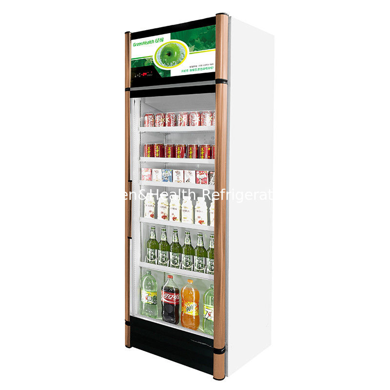Fan Assisted Commercial Glass Door Display Refrigerator / 3 Doors Upright Display Chiller