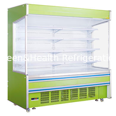 Front open type multideck open display cooler with customized color