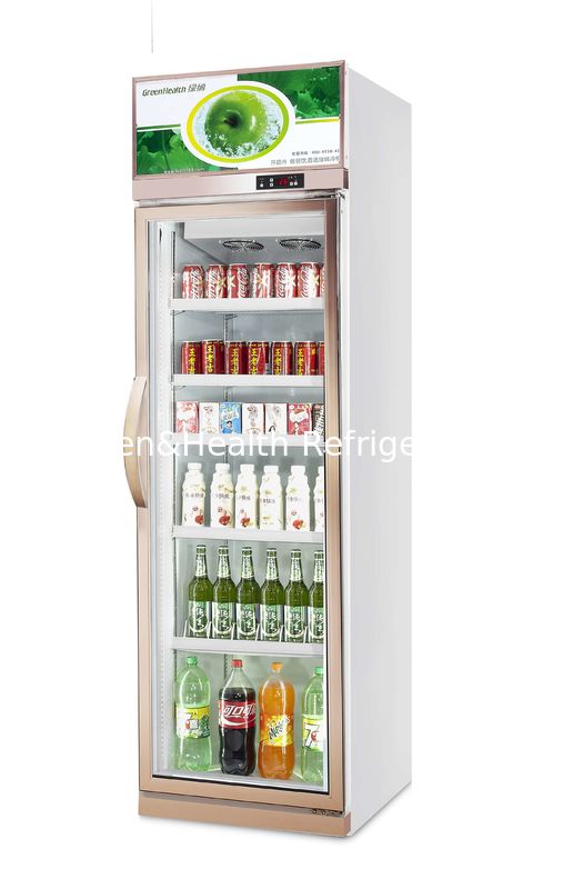 480L Commercial Beverage Cooler with Danfoss Compressor and 0-10℃ Temperature Control Glass Door Refrigerator