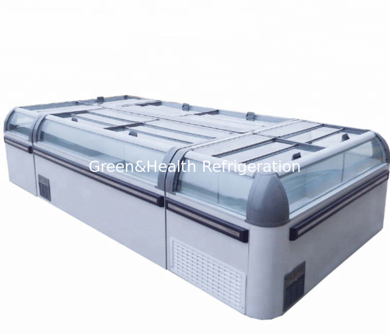 1000L Open Top Meat And Fish Deep Display Freezer For Supermarket