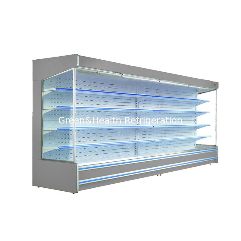 China Manufacturer Supermarket Refrigerator Customized Size Open Chiller Promotion Fuit Showcase