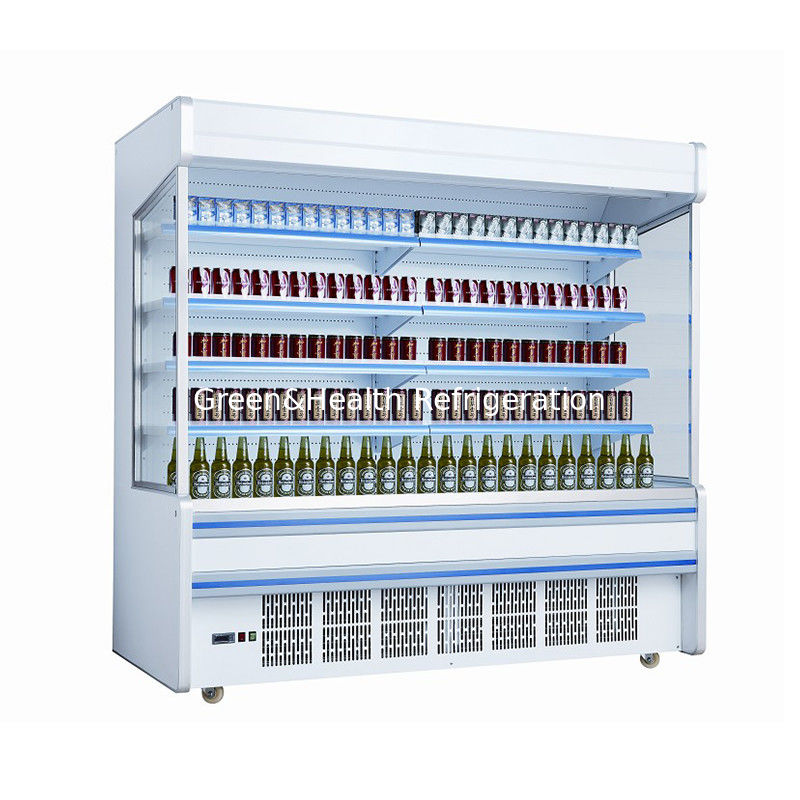 China Manufacturer Supermarket Refrigerator Customized Size Open Chiller Promotion Fuit Showcase