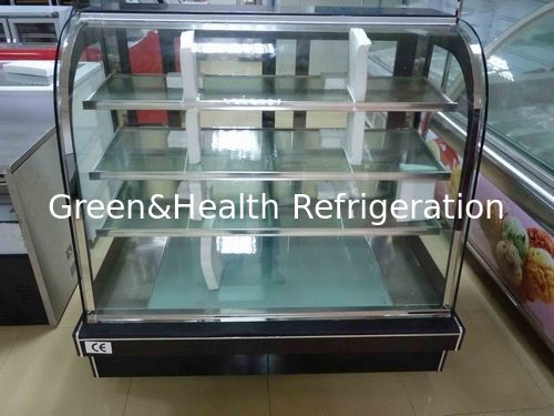 Commercial Cake Display Refrigerator with Danfoss Compressor Fan Cooling System and 2+1 Layer Display for Bakeries