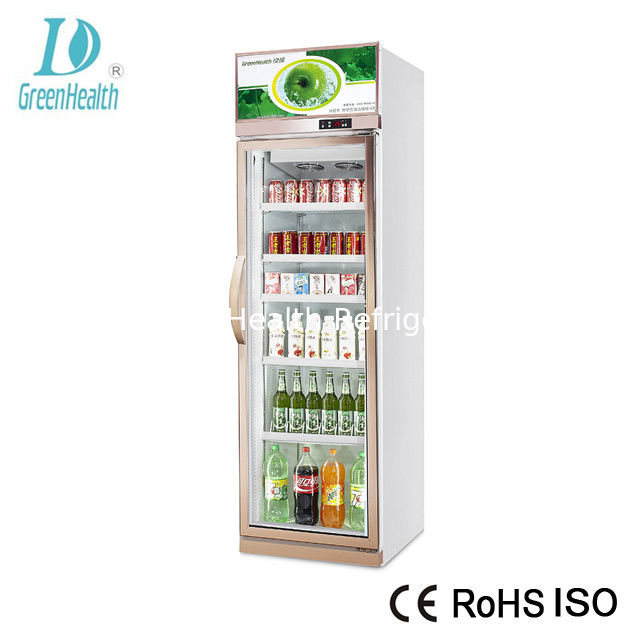 Commercial Pepsi Beverage Display Cooler with 680L Capacity Danfoss Compressor and Auto Closing Heated Swing Door