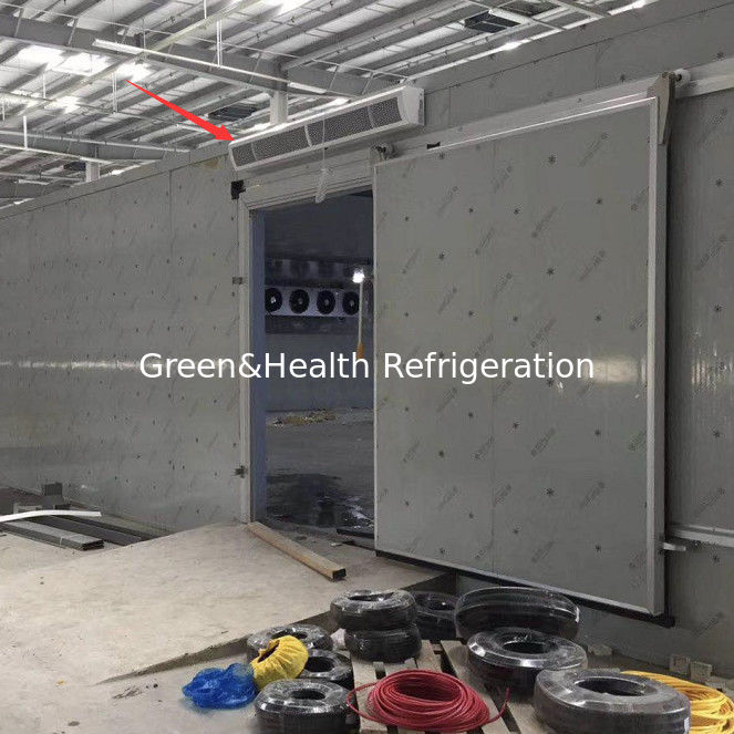 100nn PU Panel Sliding Door Cold Storage Room With Refrigeration Unit / Food Storage Cold Chamber