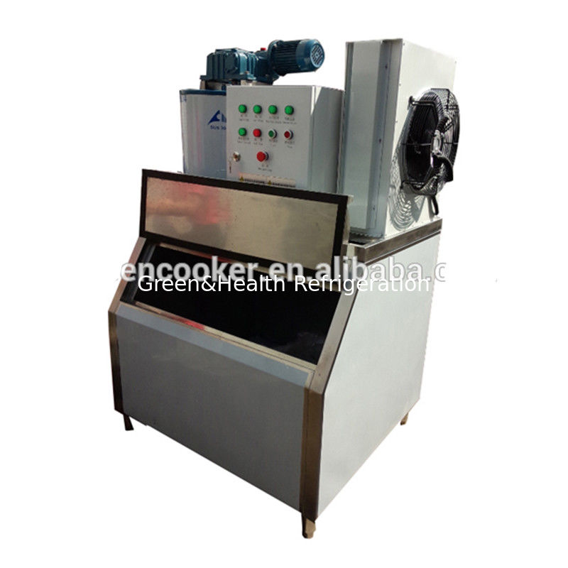 Supermarket Commercial Multideck Flake Ice Machine Single Temperature Type