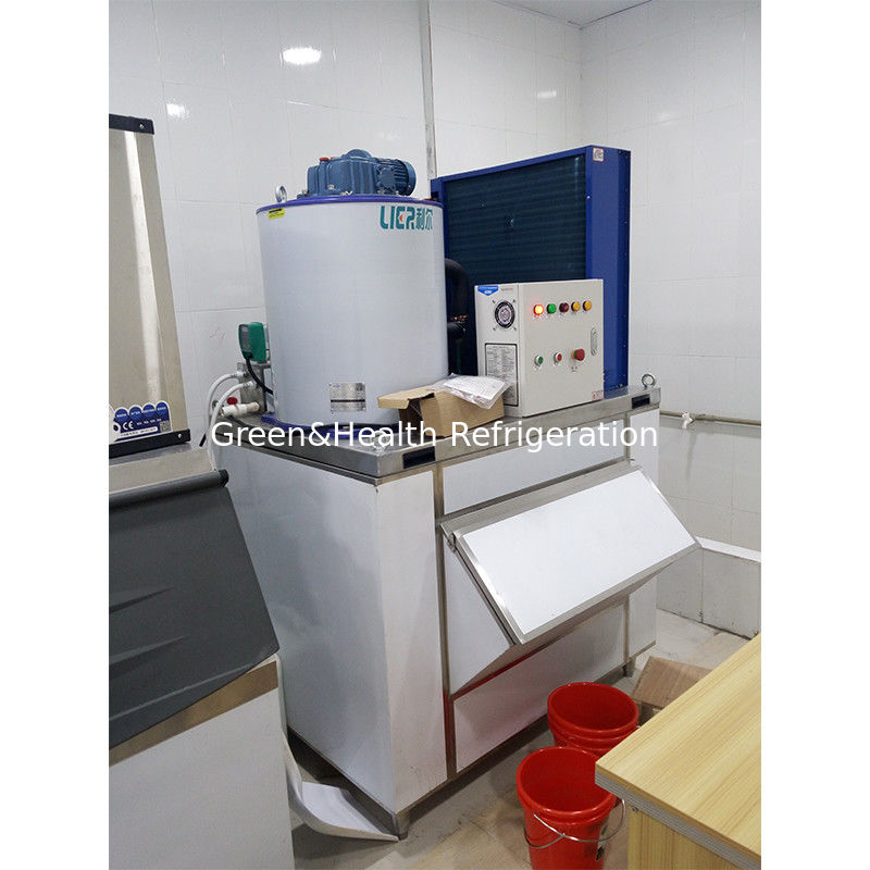 Supermarket Commercial Multideck Flake Ice Machine Single Temperature Type