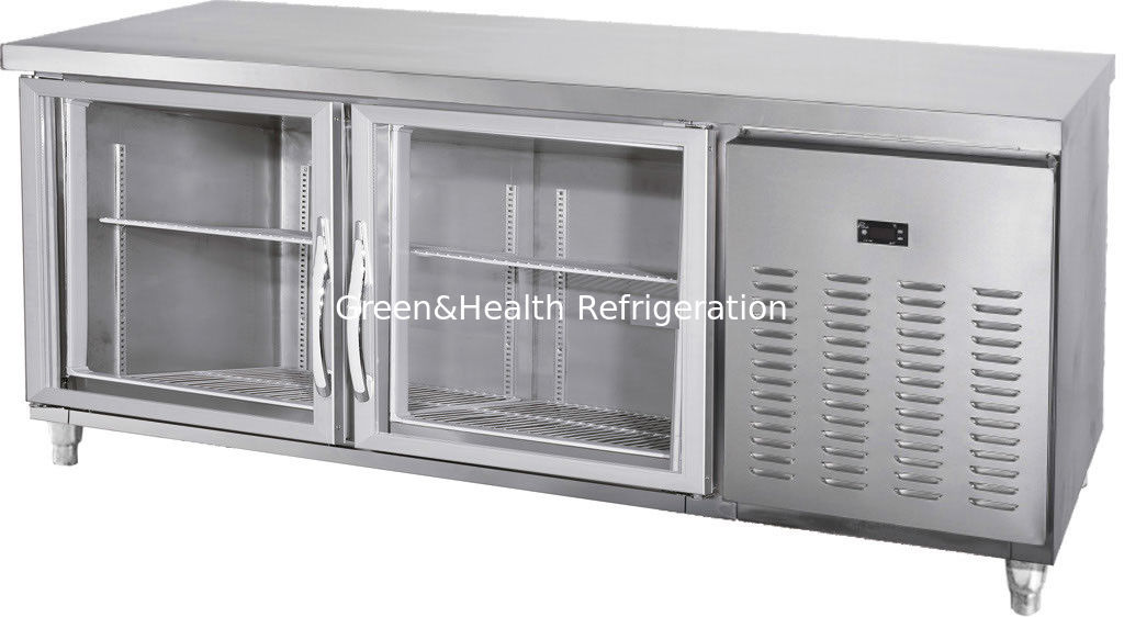 300W Under Counter Work Table Chiller / 1.5m Workbench Fridge For Bakely And Hotel