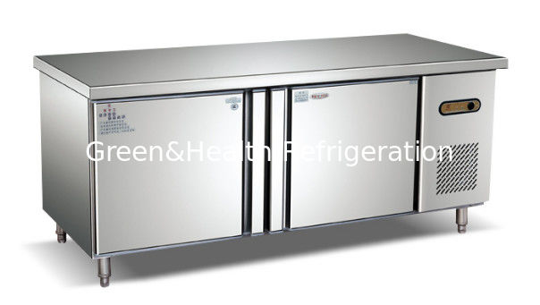 Commercial Stainless Steel Workbench Chiller with Danfoss Compressor and Fan Cooling for Bakeries and Hotels