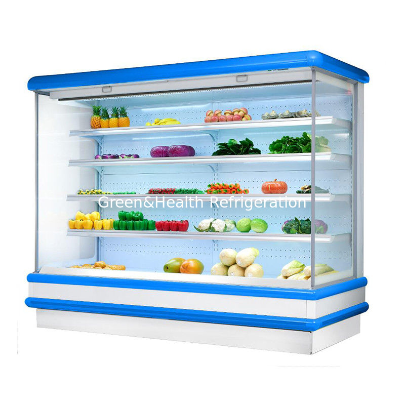 Customized Color Fruit Display Milk Dairy Showcase Supermarket Refrigeration Equipment