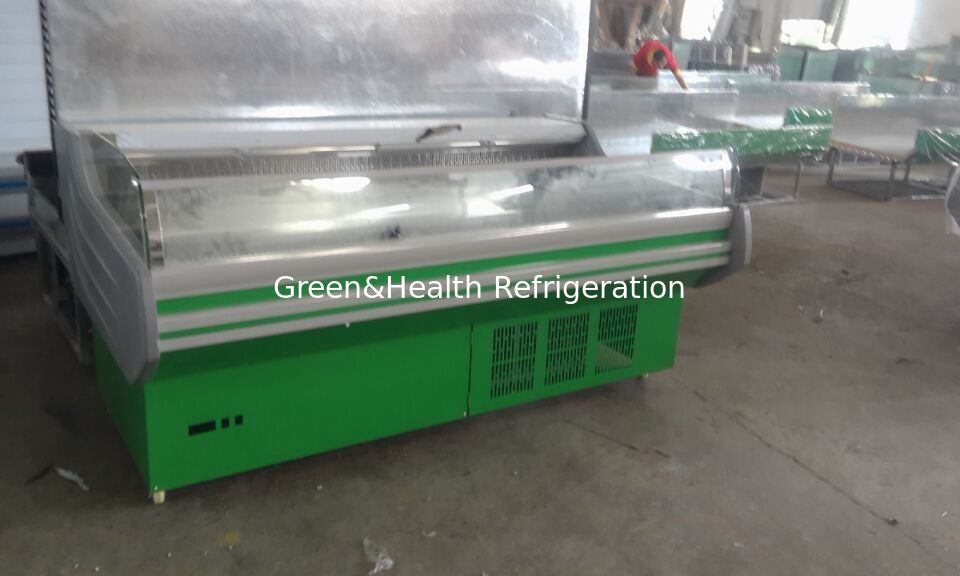 Small Seafood Freezer Showcase Fish Meat Display Chiller 110-220V 60HZ meat display chiller
