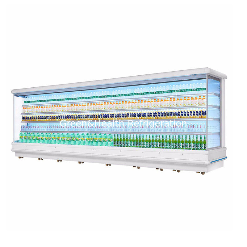 Integrated Merchandise Multideck Display Fridge Open Type Single Temperature