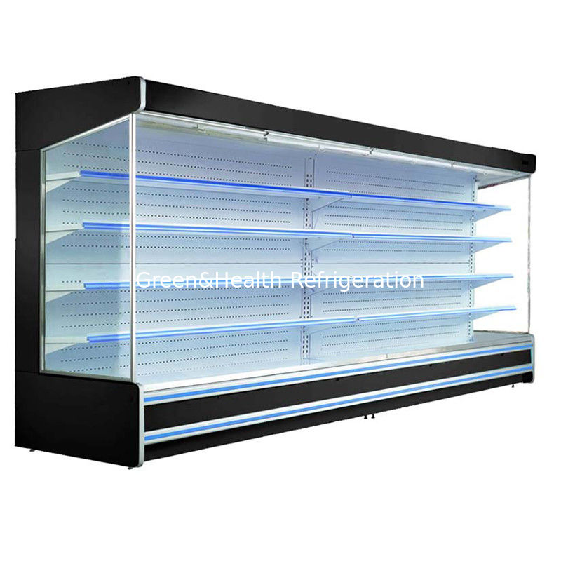 Fan Cooling Remote System Multideck Open Chiller With 10 Meters Copper Tube