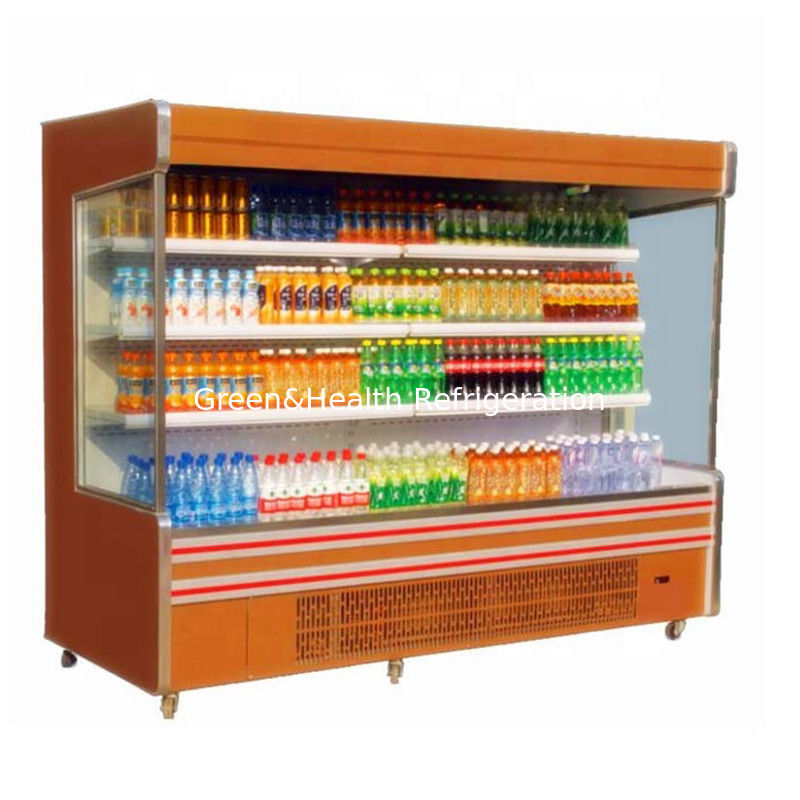 Customized Color Fruit Display Milk Dairy Showcase Supermarket Refrigeration Equipment