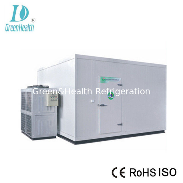 Air Cooling 2-8 Degree PU Panel Stainess Steel Cold Room Chiller For Food Storage