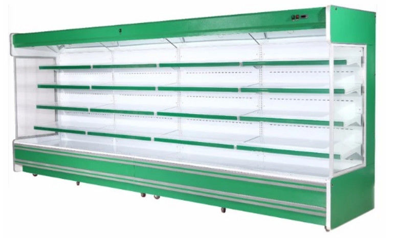 Self-service open front air cooling multideck refrigerator upright chiller display fridge vegetable display chiller