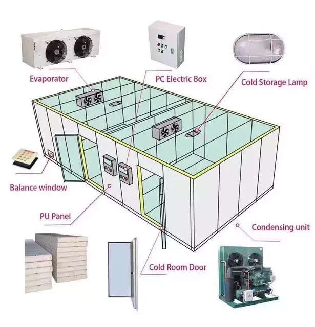 Shop Reach In Seafood Walk In Freezer Cold Room With Custom Design