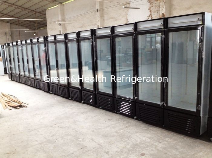 Display Freezer Fan Cooling Automatic Defrost With Sliding Doors