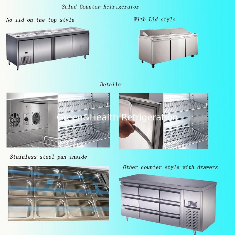 Meter Under Counter Freezer , Table Top Cold Cabinet Refrigerator 1200mm x 760mm x 800mm