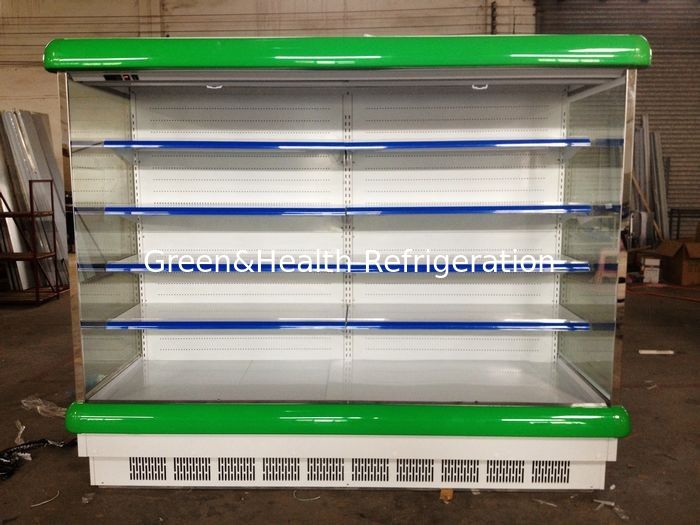 Fruit Display Multideck Open Chiller Fortified Wheels 2～10℃ With Night Curtain