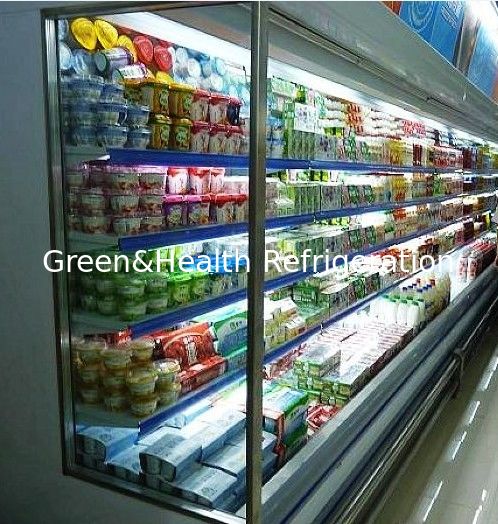 Dairy And Drinks Multideck Open Chiller Large capacity show and adjustable multideck