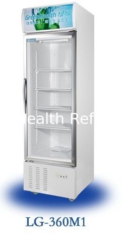 Singal Glass Door 4 Layers 360L Commercial Supermarket Display Freezer with Plastic Coated Steel
