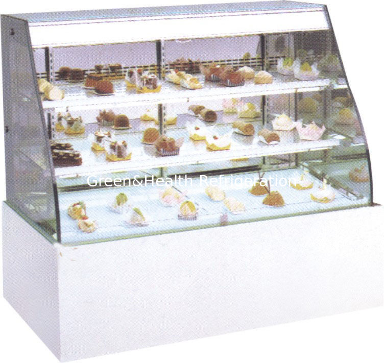 Commercial Flat Top Cake Display Freezer force air cooling hole