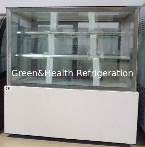 2M Sliding Door Commercial Cake Display Freezer Showcase Two Layers with Digital Thermostat
