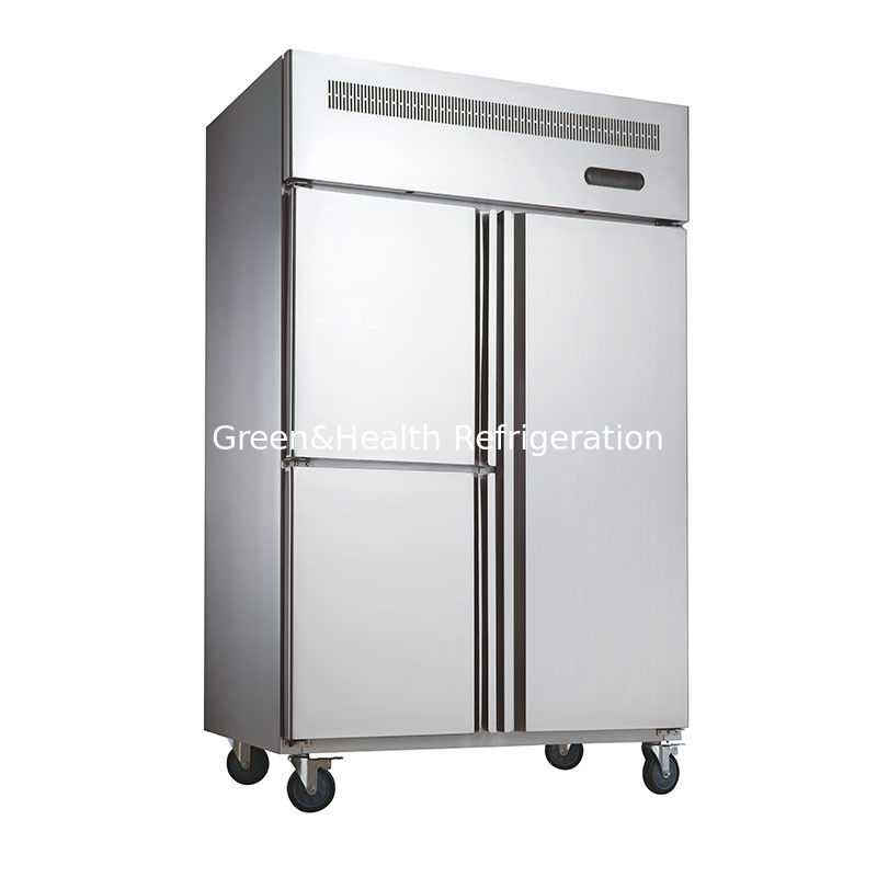 Commercial Solid Door Upright Kitchen Freezer For Meat Kitchen Refrigerator Stainless Steel