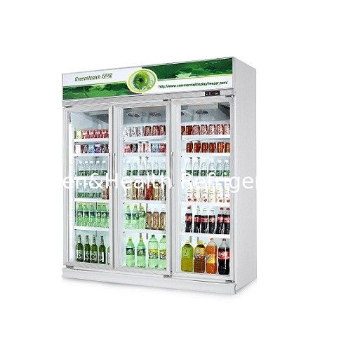 GreenHealth LG-1000W 3-Door Commercial Soft-Drinks Fridge, Top-Mount Unit, 0–10°C