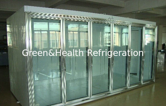 Back Side Loading Glass Door Freezer Large Capaciy Remote System Copeland Compressor
