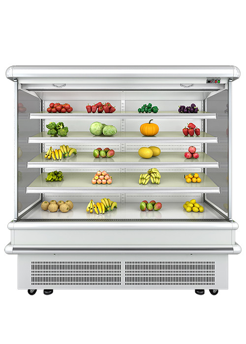 Multideck Commercial Display Freezer Fruit Vegetable Open Display Cooler Energy Efficiency