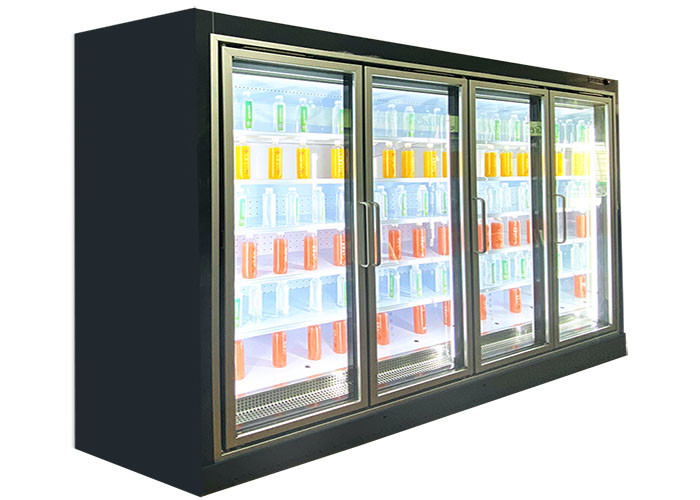 Vertical Multideck Chiller With Door Liquor Display Case Bar Fridge Energy Saving