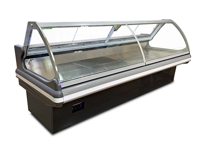Butchery Shop Deli Display Refrigerator Meat Display Fridge Showcase With Back Sliding Door