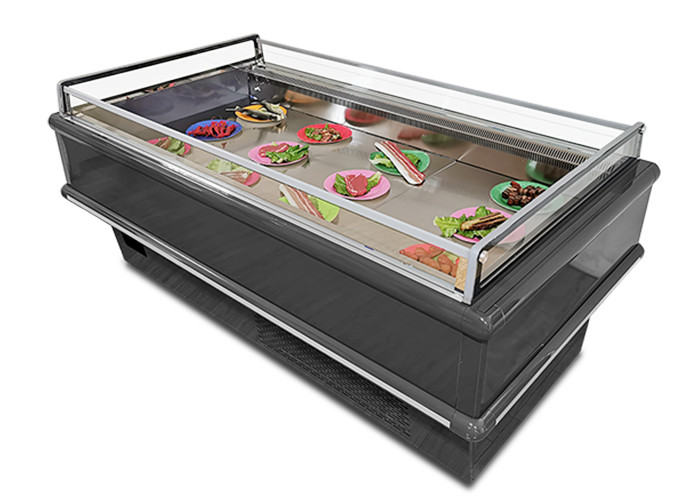 Top open chiller Commercial Large Display Fridge / Island Freezer For Frozen Food