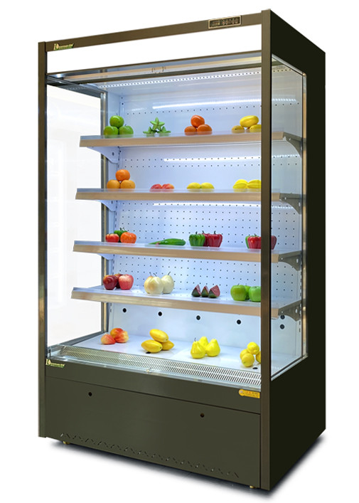 Small Multi Deck Open Chiller Supermarket Showcase Plug In And Remote Type R404a