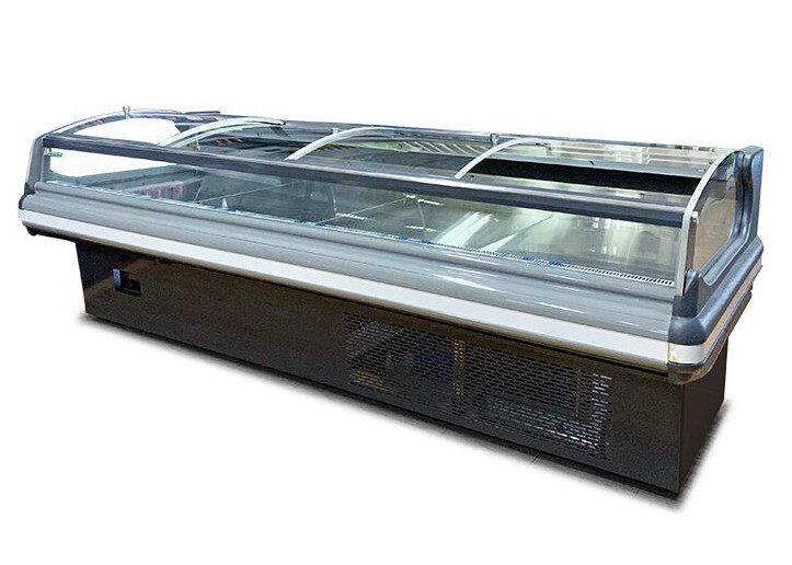New Style Open Glass Showcase Meat Display Refrigerator Chiller With LED