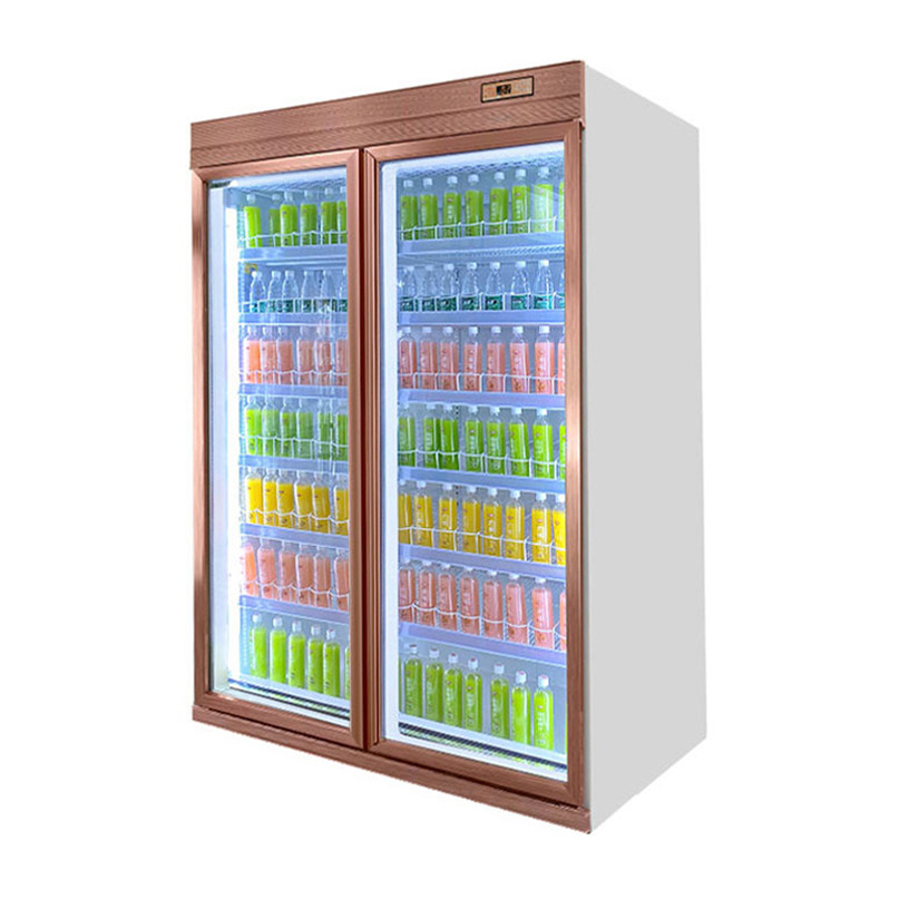 Doors Optional Supermarket Soft Drink / Beverage / Juice Display Chiller