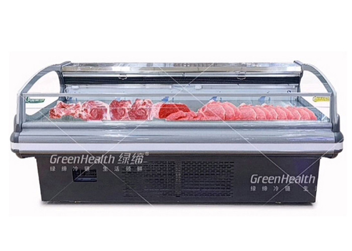 Open Type Self Service Counter Frozen Product Display Freezer For Meat Fish