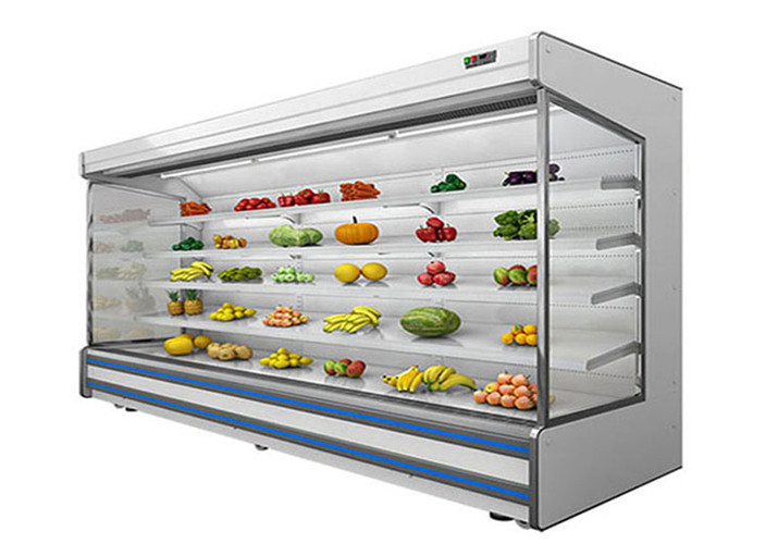 4 Shelf Open Air Cooler Beverage Display Commercial Refrigerator GHF-3000R