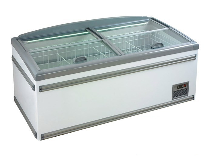 1.85m Free Defrost Supermarket Display Freezer For Meat Storage 1 Year Warranty