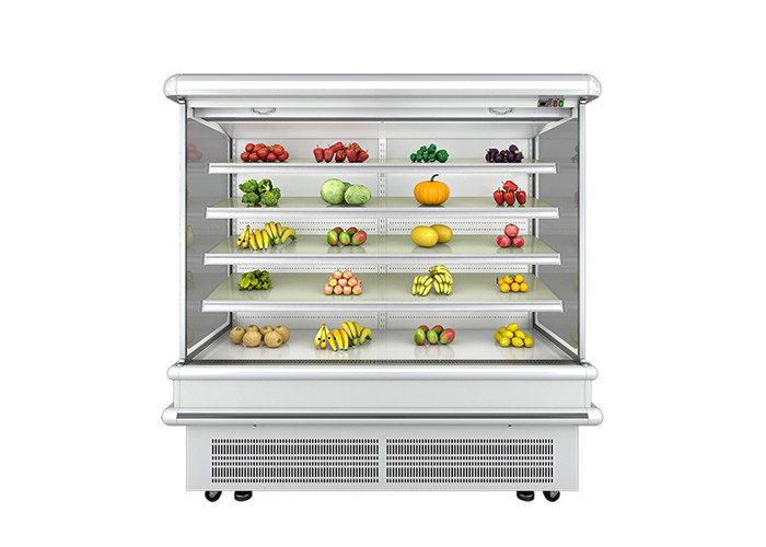 Large Volume Supermarket Multideck Open Chiller For Beverage Display 1420L